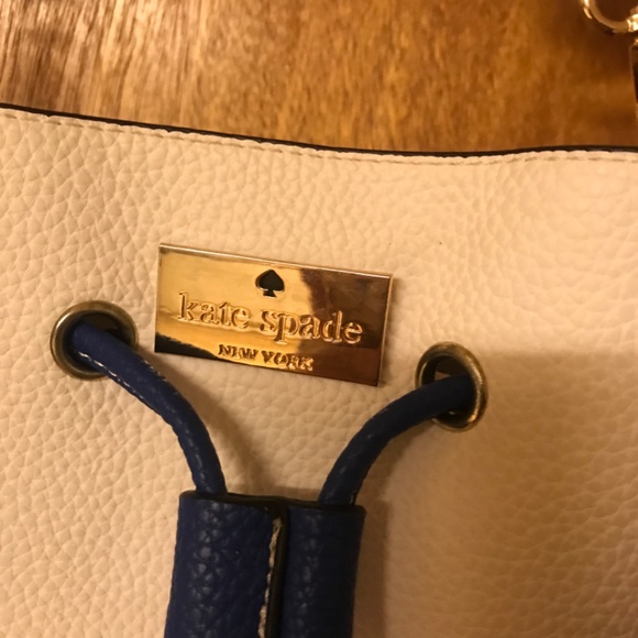 Kate Spade off White blue and Black bag - Picture 3 of 6